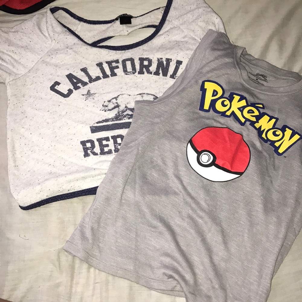 2 pairs of shirts from wet seal
